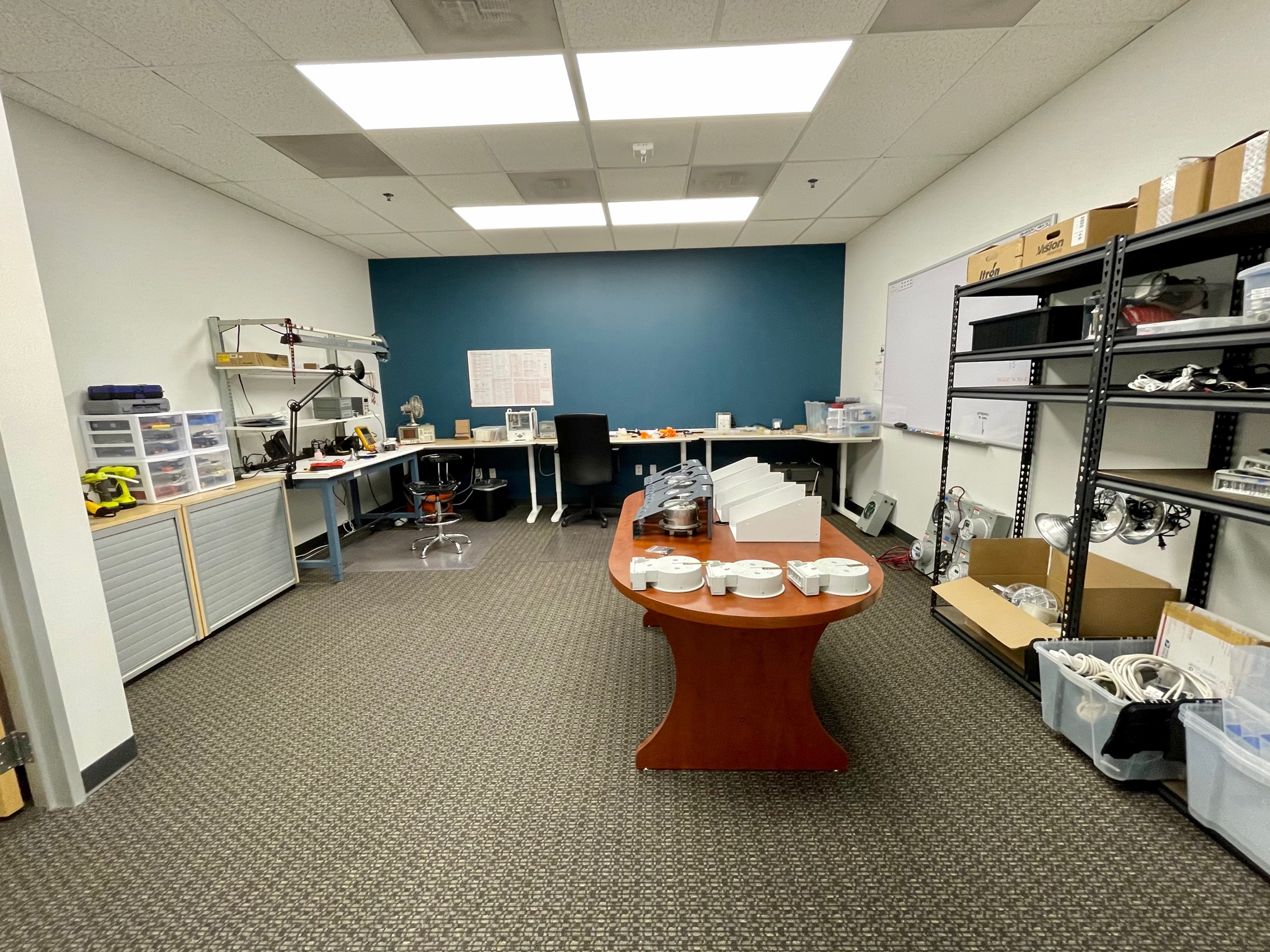 Dedicated hardware lab in Copper Labs new office