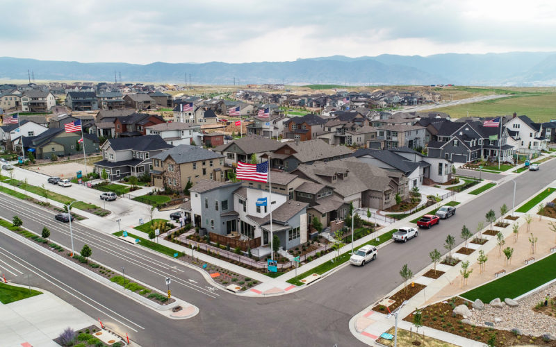 Sterling Ranch housing development (aerial view)